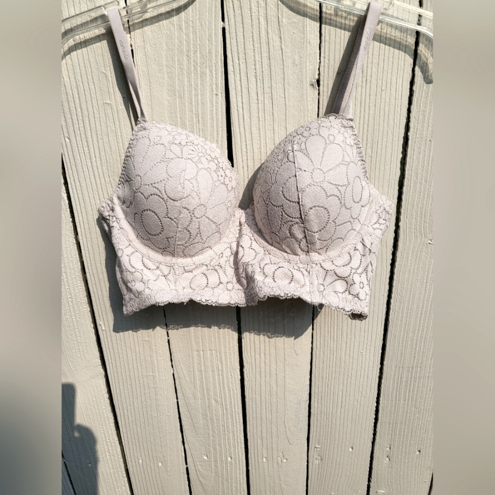 Aerie nude/beige lace bra, 36C